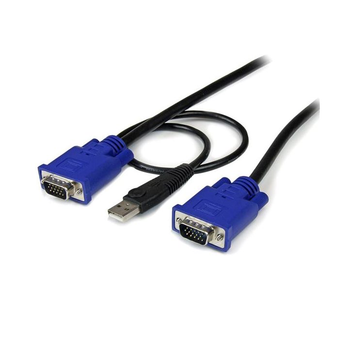 StarTech.com Cabo KVM de 3m Ultra Fino Tudo em Um VGA USB HD15 - 10ft…
