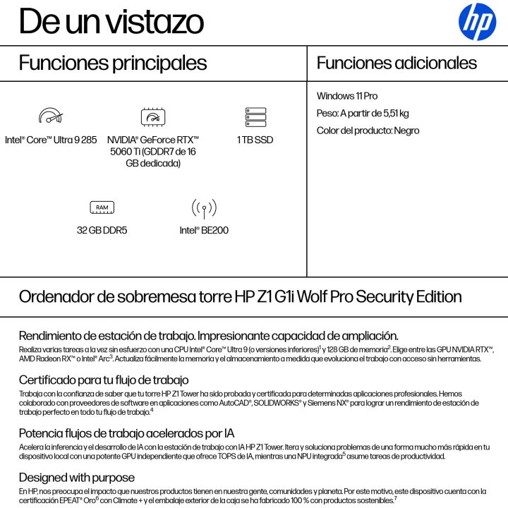 HP None Intel Core Ultra 9 285 32 GB DDR5-SDRAM 1 TB SSD NVIDIA…