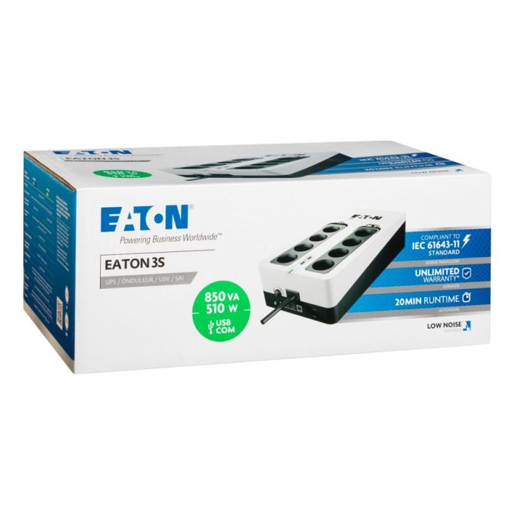 Eaton 3S850D Uninterruptible Power Supply (UPS) Standby (Offline)…