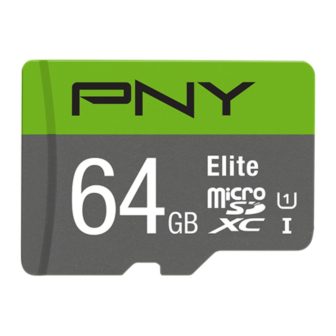 PNY Elite 64GB Class 10 UHS-I U1 Micro SDHC Memory Card…