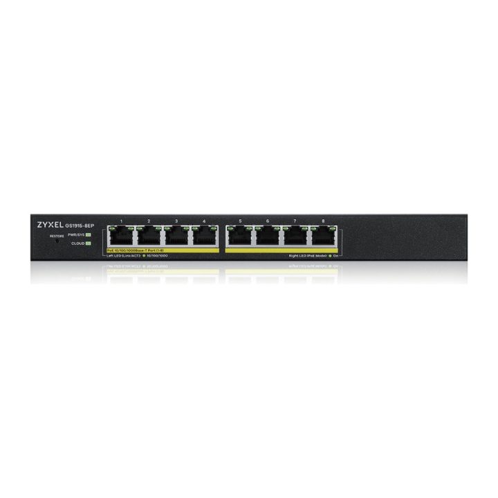 Zyxel GS1915-8 Managed L2 Gigabit Ethernet (10/100/1000) Black…