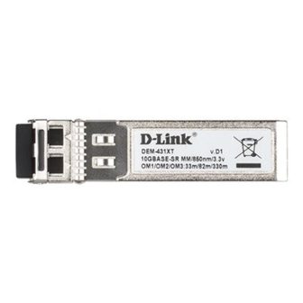 D-Link DEM-431XT red transceiver module Fiber optic 10000 Mbit/s SFP+