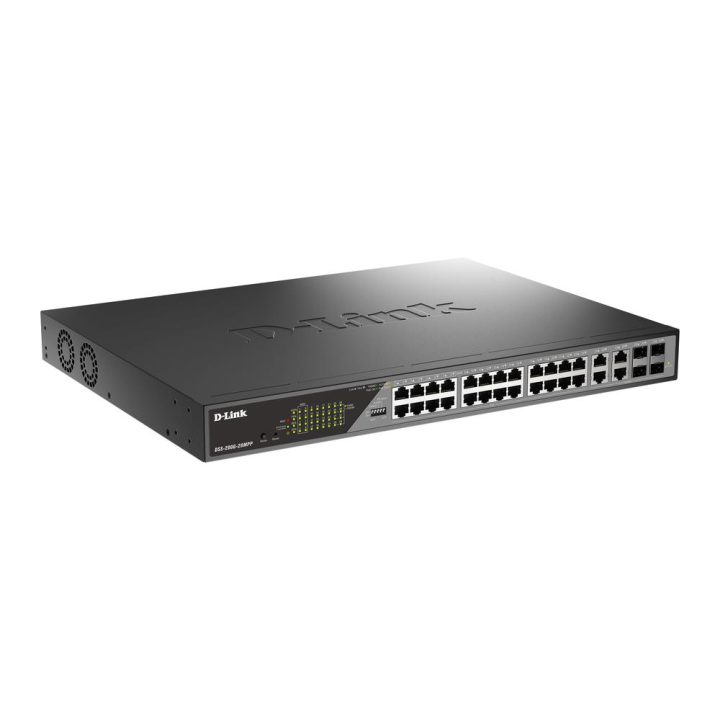 D-Link DSS-200G-28MPP Managed L2 Gigabit Ethernet (10/100/1000) PoE…