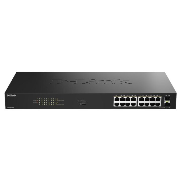 D-Link DGS-1018P No administrado Gigabit Ethernet (10/100/1000)…