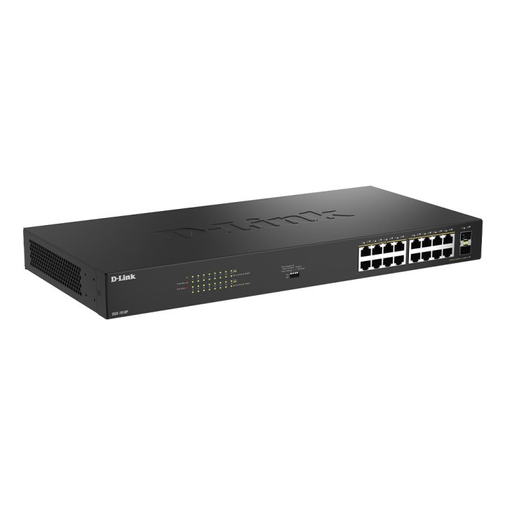 D-Link DGS-1018P Unmanaged Gigabit Ethernet (10/100/1000) Power over…