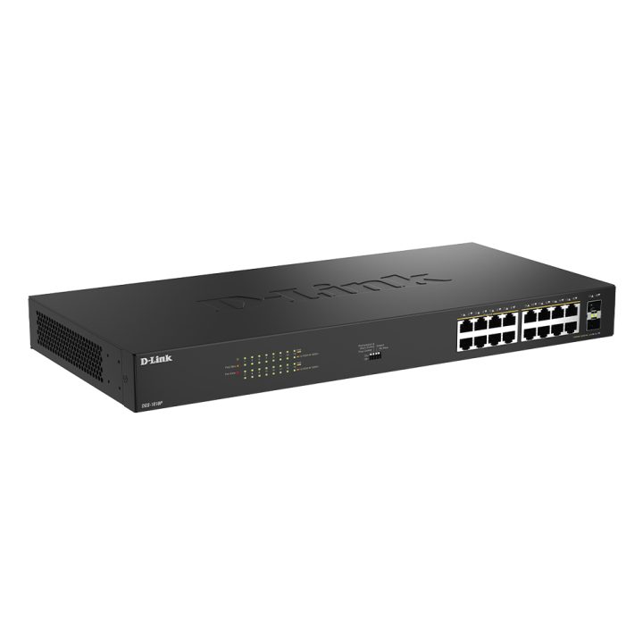 D-Link DGS-1018P Unmanaged Gigabit Ethernet (10/100/1000) Power over…