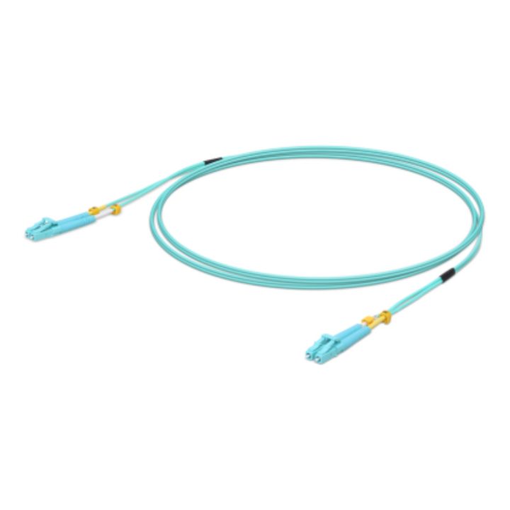 Ubiquiti UniFi ODN 5m cable de fibra optica LC OM3 Color aguamarina…