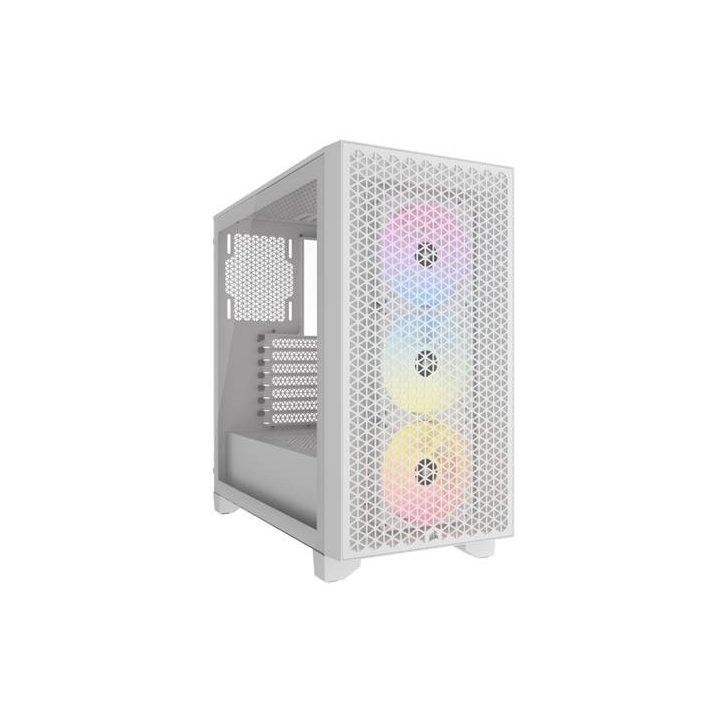 Caja Corsair 3000D airflow mid-tower cristal templado blanca…