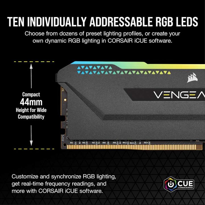 Corsair Vengeance 32 GB (2 x 16 GB) DDR4 3200 MHz CL16