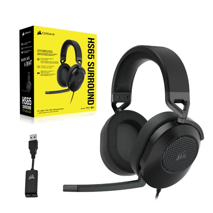Auscultadores com cabo Corsair HS65