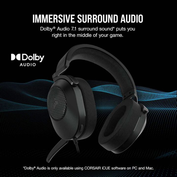Corsair HS65 wired headphones
