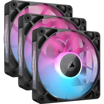 Ventilador caja Corsair rx RGB series icue link RX120 RGB triple pack…