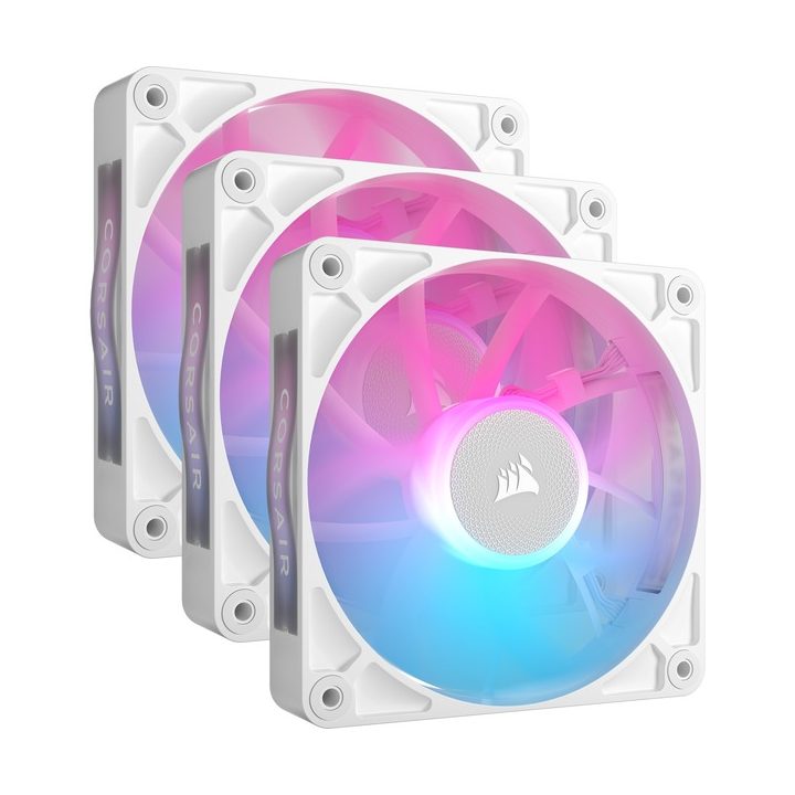 Ventoinha de caixa Corsair rx RGB series icue link RX120 RGB branco…