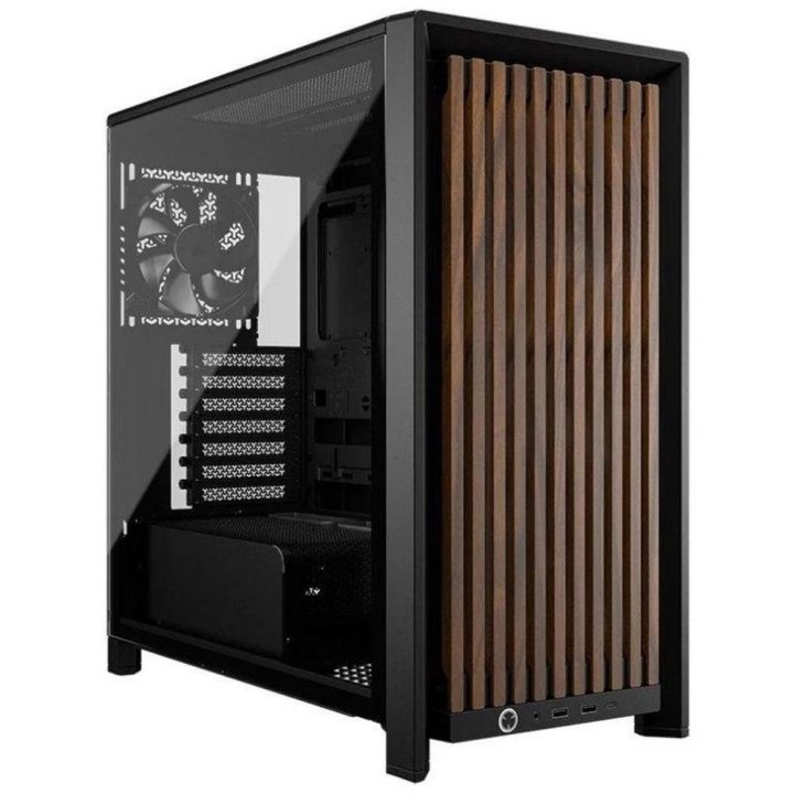 Corsair Frame 4000D RS Wood Mid-Tower Case Black/Walnut CC-9011340-WW