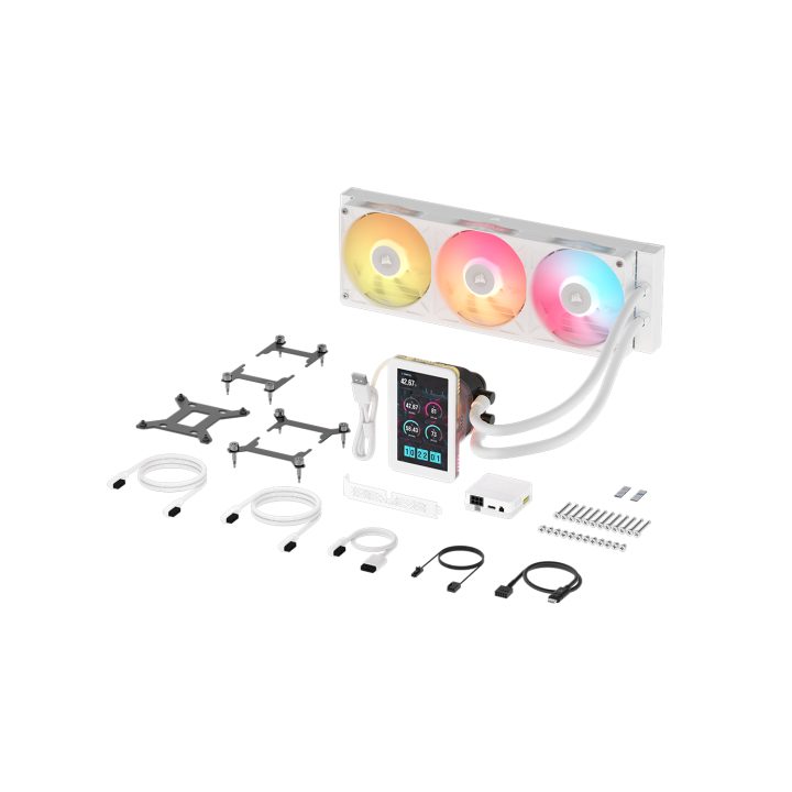Venti. CPU Corsair iCUE LINK Titan II 360 RX LCD white 360mm liquid…