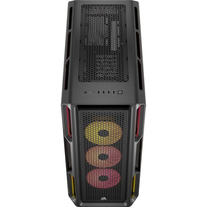 Caixa Corsair 5000T lx RGB vidro temperado mid-tower case preta…