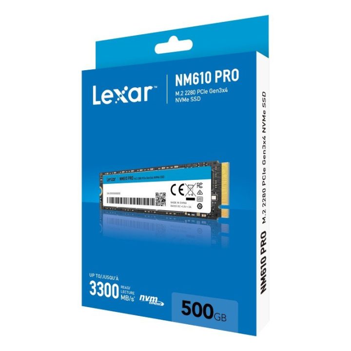 Lexar NM610PRO 500GB NVMe GEN3 Internal Solid State Drive SSD…