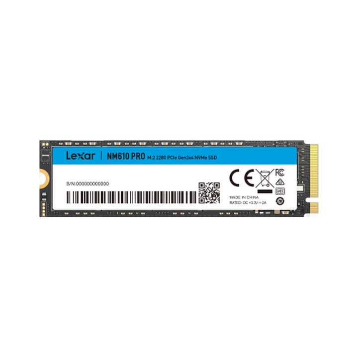 Disco rígido interno sólido SSD Lexar NM610PRO 500GB NVMe GEN3…