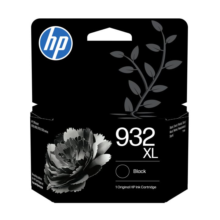 HP Cartucho de tinta original 932XL de alta capacidade preto