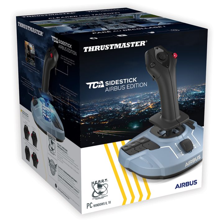 Thrustmaster TCA Sidestick Airbus edition Preto, Azul USB Manete de…