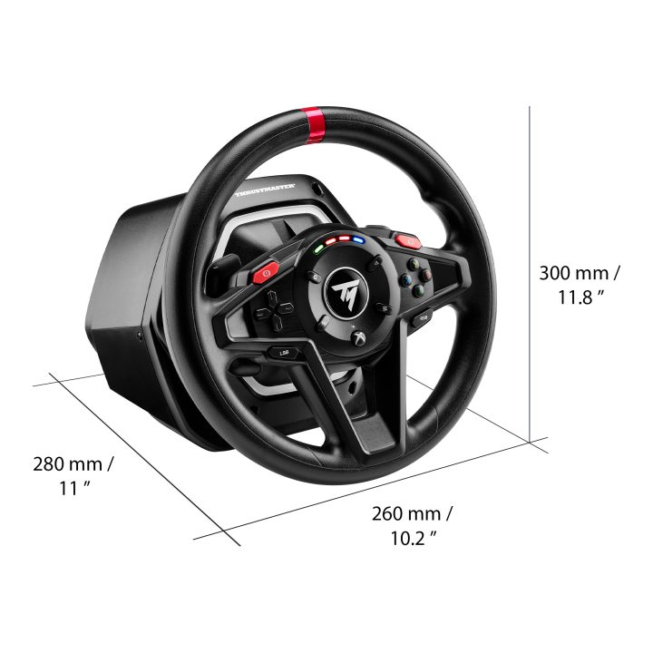 Thrustmaster T128 Preto USB Volante + Pedais Analógico/Digital PC…
