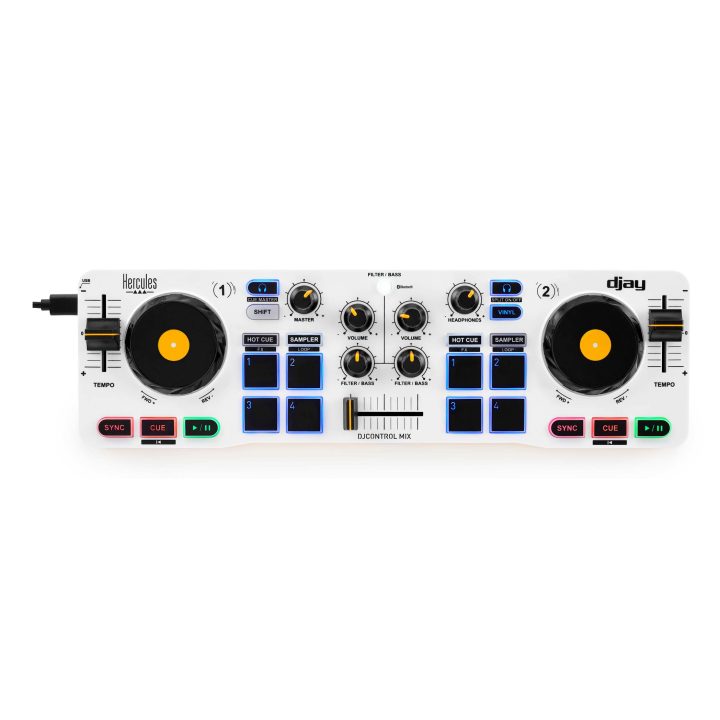 Hercules 4780921 2-Channel DJ Controller Black, White, Yellow