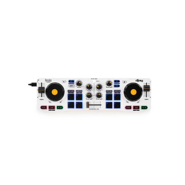Hercules 4780921 2-Channel DJ Controller Black, White, Yellow