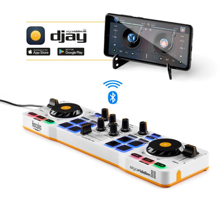 Hercules 4780921 2-Channel DJ Controller Black, White, Yellow