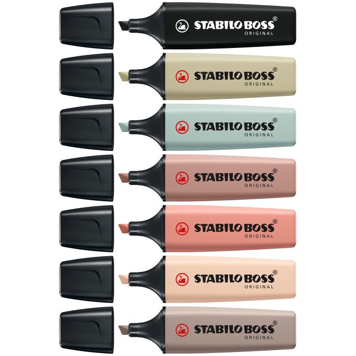 Stabilo BOSS NatureColors highlighter 6 piece(s) Chisel tip Black…