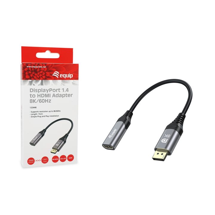 Equip DisplayPort 1.4 to HDMI Adapter, 8K/60Hz