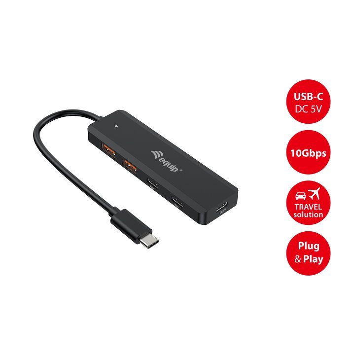 Equip 128966 USB 3.2 Gen 2 (3.1 Gen 2) Type-C Interface Hub 10000…