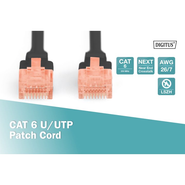 Digitus DK-1617-020/BL Network Cable Black 2 m Cat6 U/UTP (UTP)