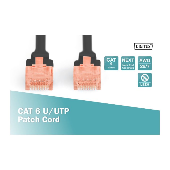 Digitus DK-1617-020/BL Network Cable Black 2 m Cat6 U/UTP (UTP)