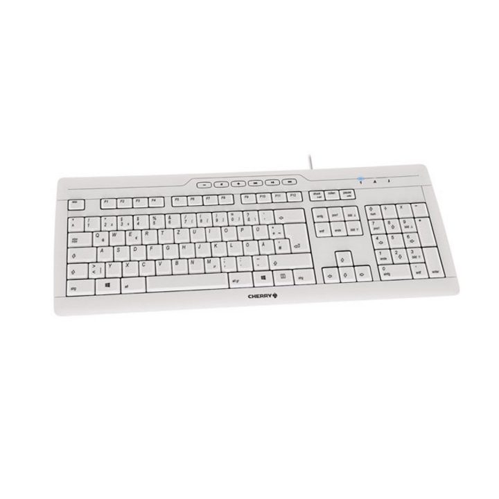 CHERRY STREAM 3.0 Teclado de Escritório USB Espanhol Cinzento