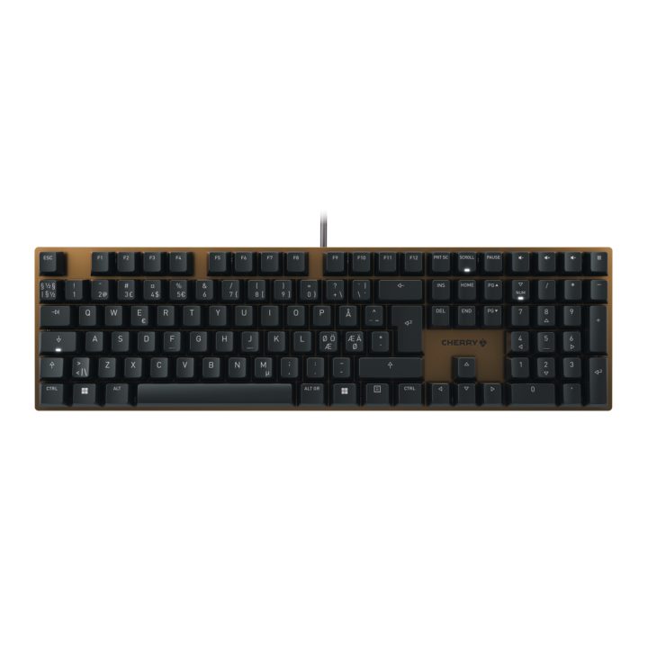 CHERRY KC 200 MX Teclado de Jogo USB QWERTY Nórdico Preto, Bronze