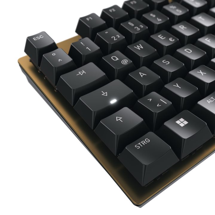CHERRY KC 200 MX Teclado de Jogo USB QWERTY Nórdico Preto, Bronze