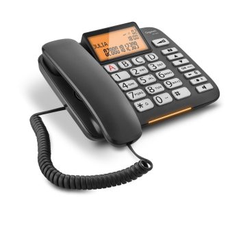 Gigaset DL 580 Analog Phone Black Caller ID (S30350-S216-R101)