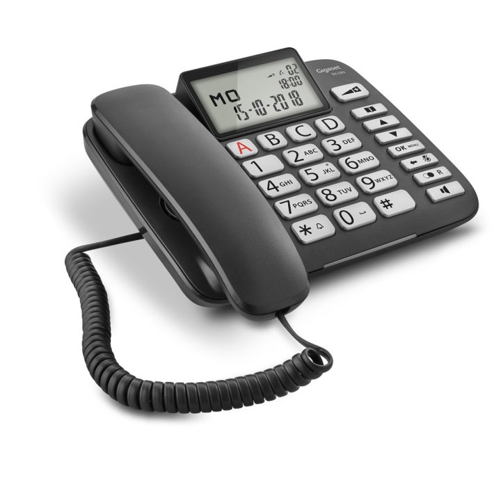 Gigaset DL 580 Analog Phone Black Caller ID (S30350-S216-R101)