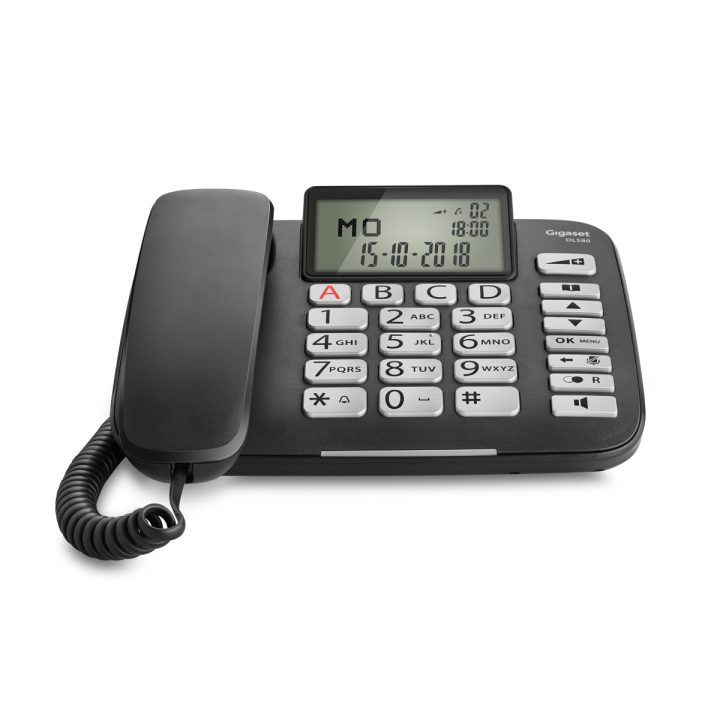 Gigaset DL 580 teléfono Teléfono analógico Negro Identificador de…
