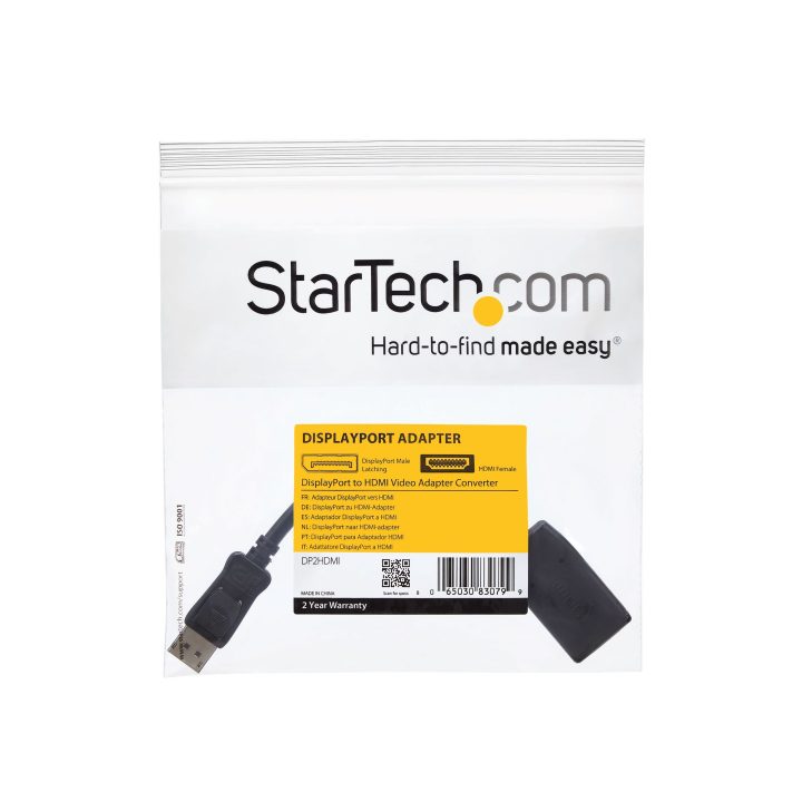 StarTech.com DisplayPort to HDMI Adapter - DP to HDMI Video Converter…