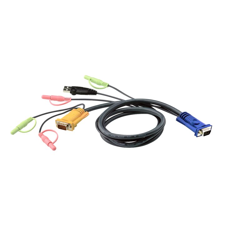 ATEN Cabo KVM USB com áudio e SPHD 3 em 1 de 5 m