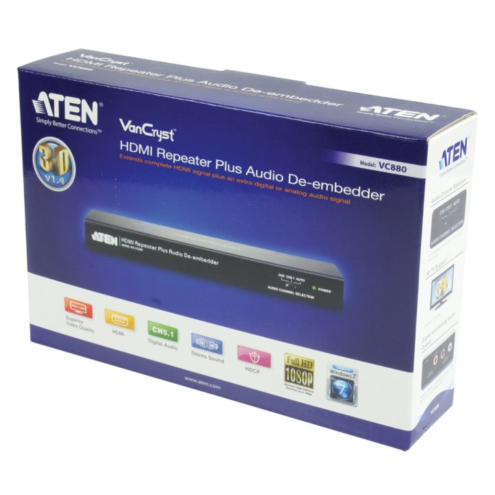 Repetidor HDMI ATEN com separador de áudio