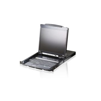 ATEN CL5800N consola de rack 19" 1280 x 1024 Pixéis Metal Preto 1U