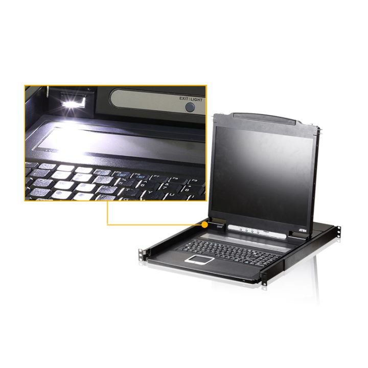 ATEN CL1000N consola de rack 19" Preto 1U