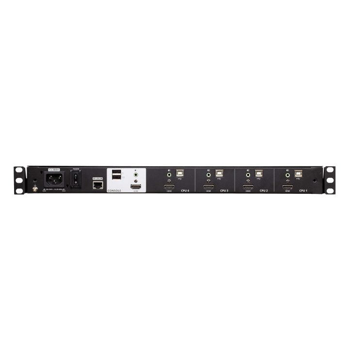 ATEN Consola LCD panorâmica multiview dual rail com switch KVM…