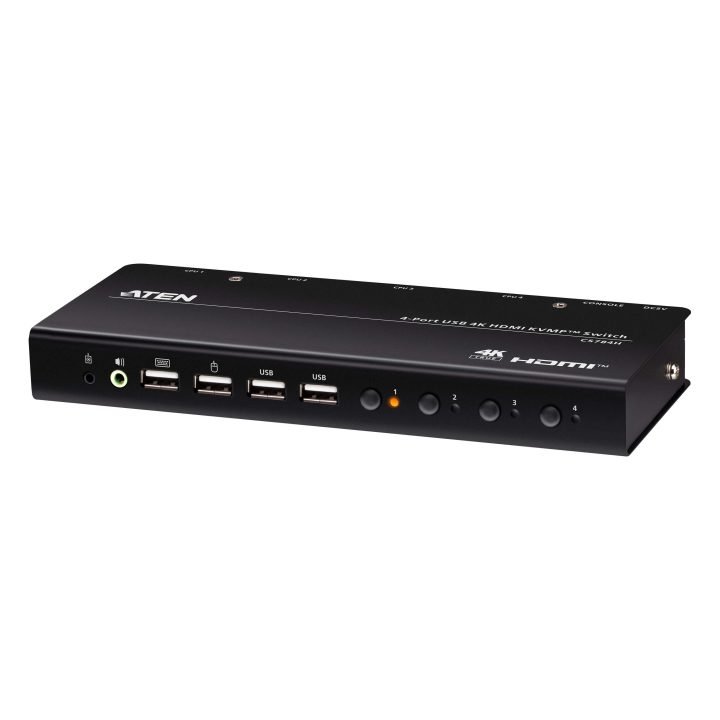 ATEN CS784H interruptor KVM Preto