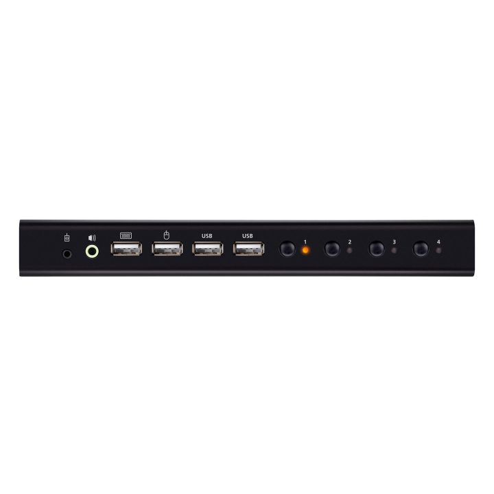 ATEN CS784H interruptor KVM Negro