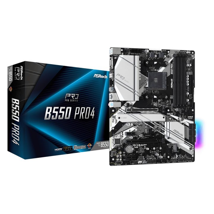 ASRock B550 Pro4 AM4 Socket ATX AMD B550 (90-MXBCZ0-A0UAYZ)