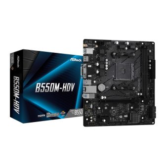 Asrock B550M-HDV AMD B550 Zócalo AM4 micro ATX (90-MXBDJ0-A0UAYZ)