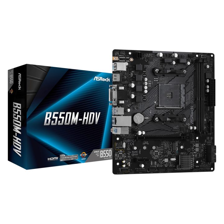 Asrock B550M-HDV AMD B550 Socket AM4 micro ATX (90-MXBDJ0-A0UAYZ)